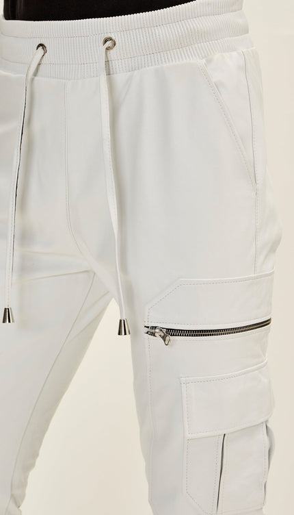 Destination Genuine Leather Jogger - White - Ron Tomson