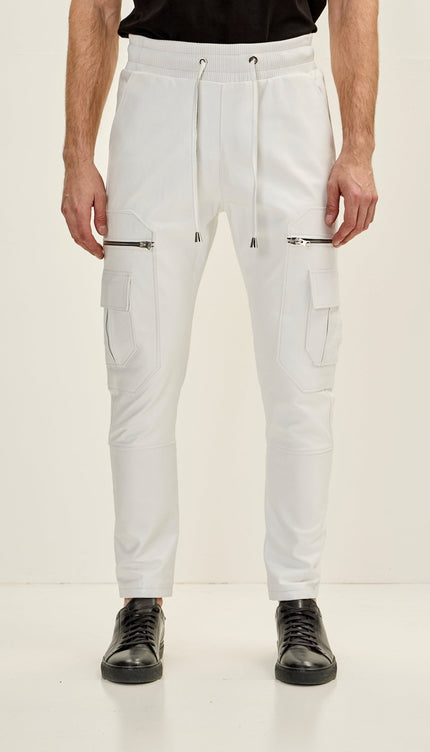 Destination Genuine Leather Jogger - White - Ron Tomson