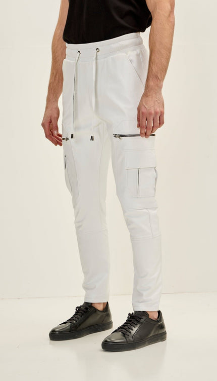 Destination Genuine Leather Jogger - White - Ron Tomson