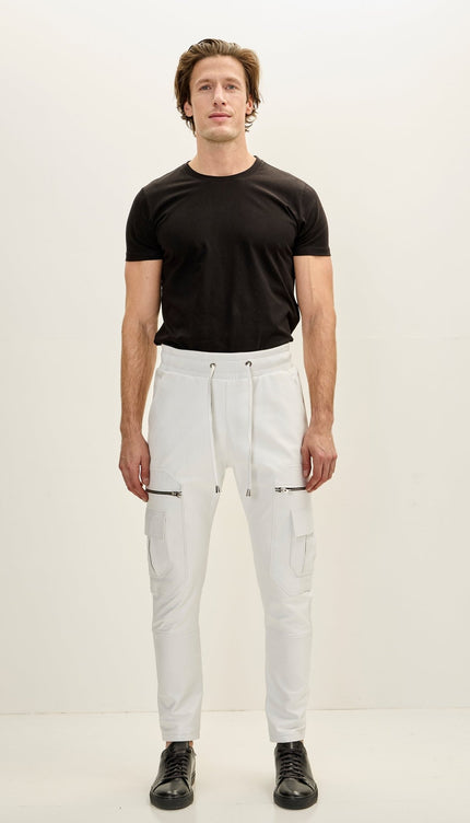 Destination Genuine Leather Jogger - White - Ron Tomson