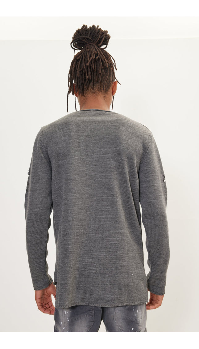 Distorted Anthracite Sweater - Ron Tomson