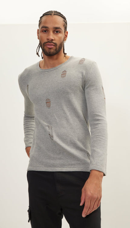 Distorted Sweater - Grey - Ron Tomson
