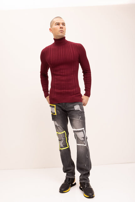 Distressed Paint Box Denim - Black Grey - Ron Tomson
