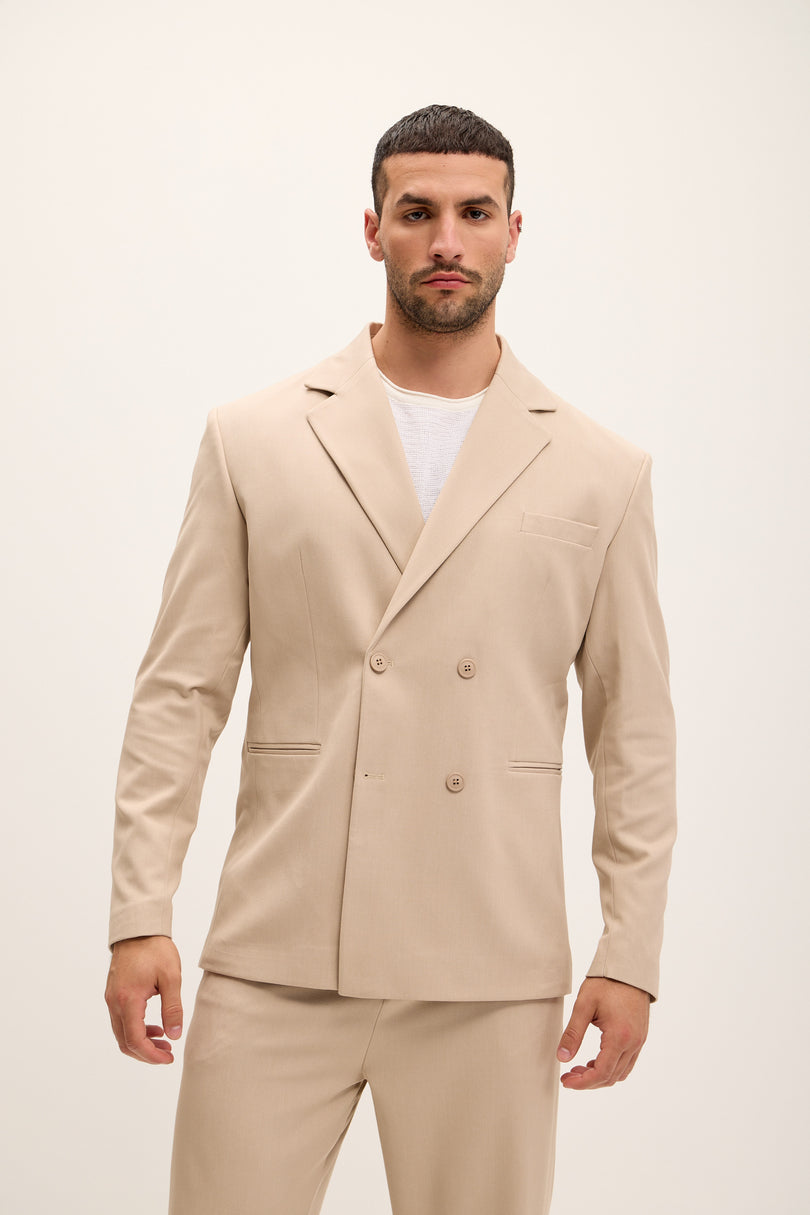 Double Breasted Super Relaxed Jacket - Vizon - Ron Tomson