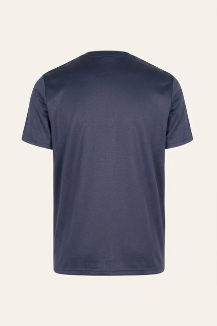Double Knitted Tee - Navy - Back