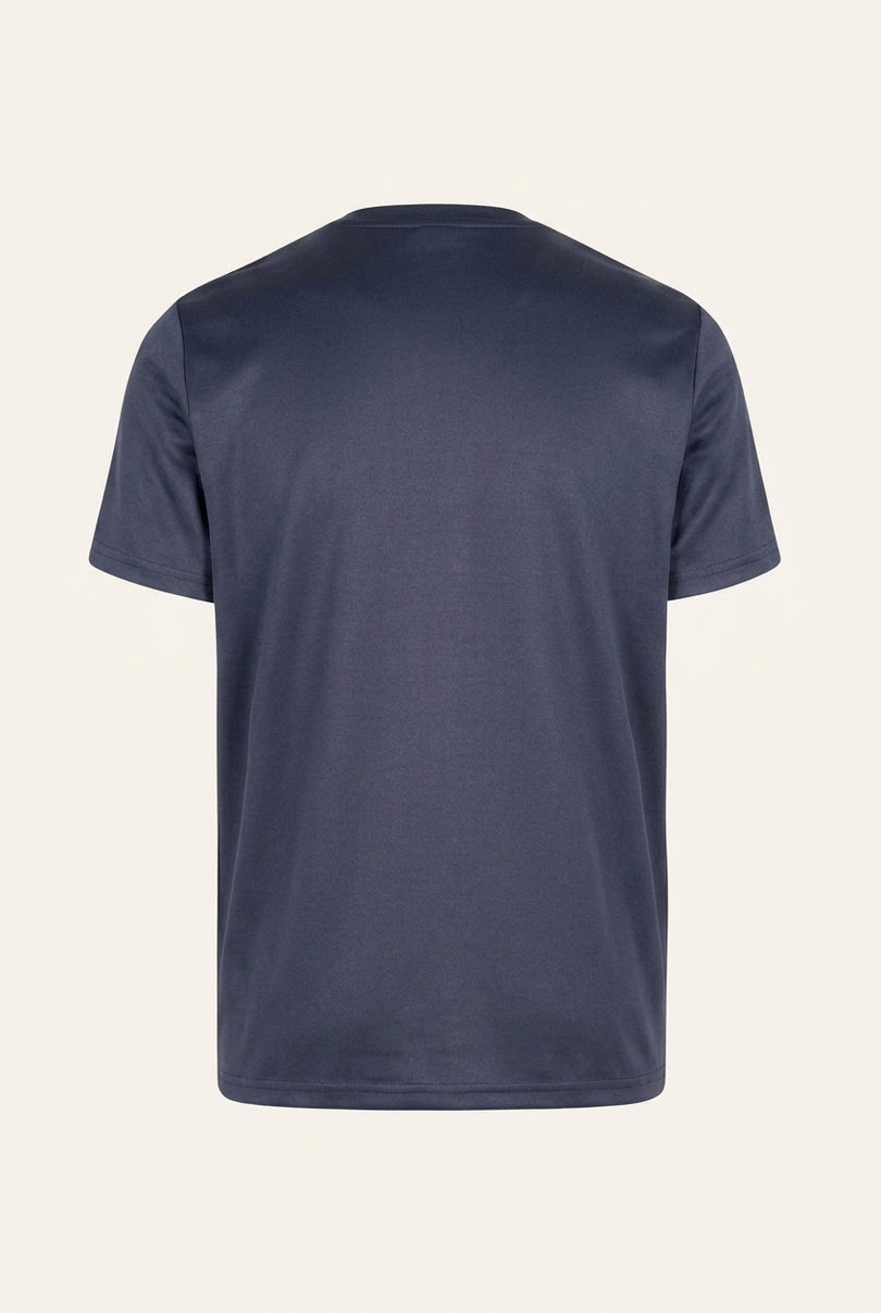 Double Knitted Tee - Navy - Back