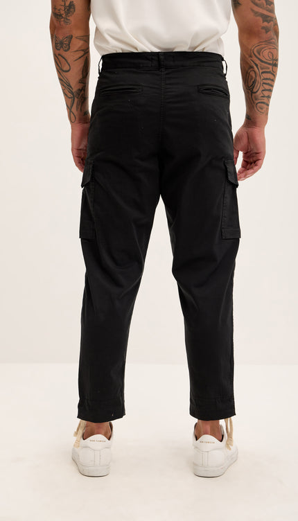 Drop - Crotch Multi Pocket Casablanca Pants - Black - Ron Tomson