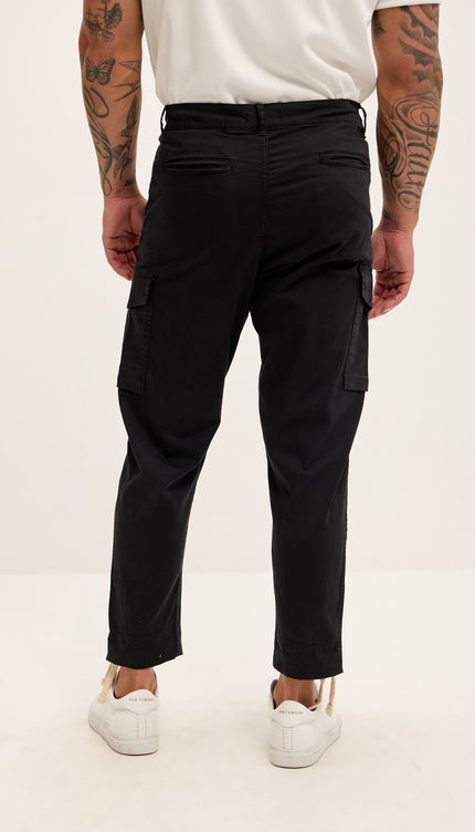 Drop - Crotch Multi Pocket Casablanca Pants - Black - Ron Tomson