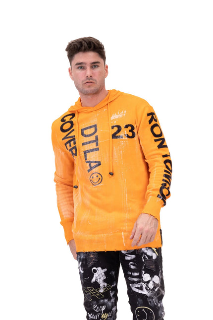 Dtla Hoodie - Neon Orange - Ron Tomson