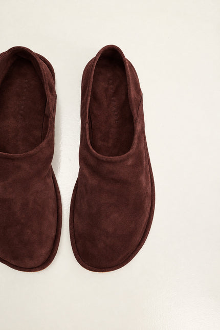 Men's Suede Espadrilles with Italian Rubber Sole - Mahogany | Ron Tomson, image 4 of 7