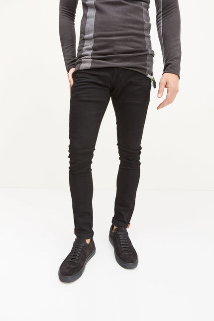 Elongated Contrasting Sweater - Anthracite - Ron Tomson