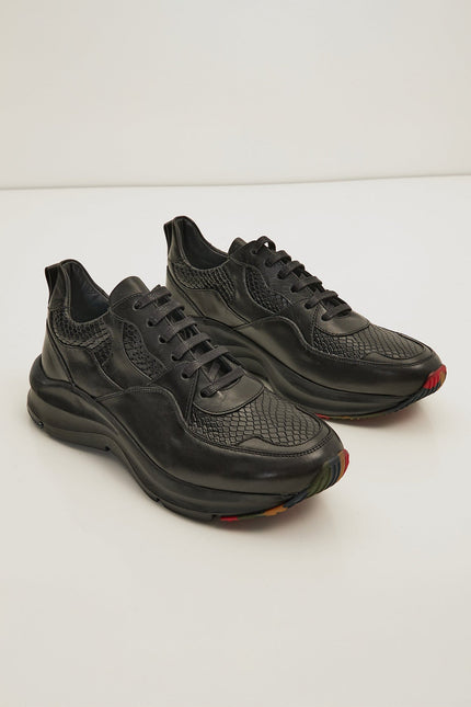 Exaggerated Sole Sneaker - Black - Ron Tomson