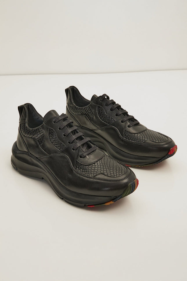 Exaggerated Sole Sneaker - Black - Ron Tomson