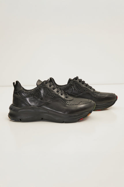 Exaggerated Sole Sneaker - Black - Ron Tomson