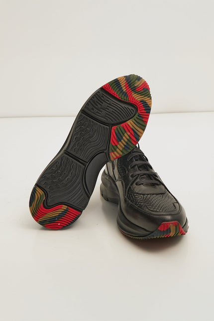 Exaggerated Sole Sneaker - Black - Ron Tomson