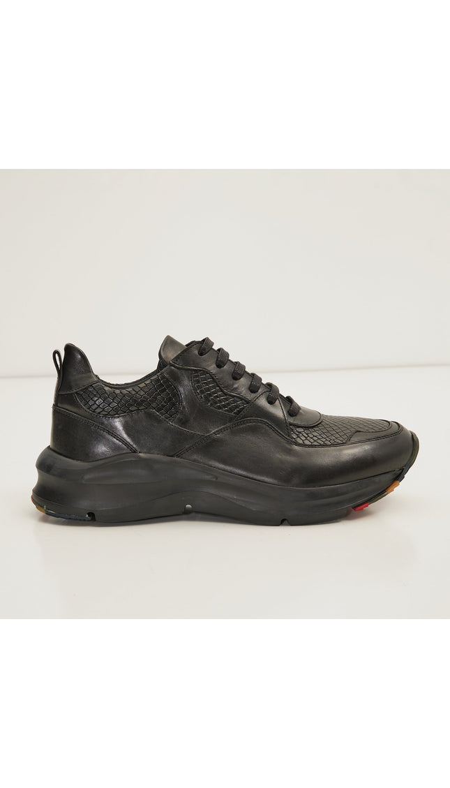 Exaggerated Sole Sneaker - Black - Ron Tomson