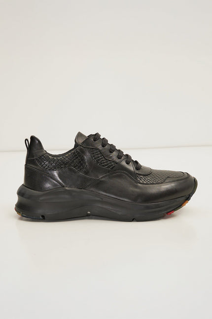 Exaggerated Sole Sneaker - Black - Ron Tomson