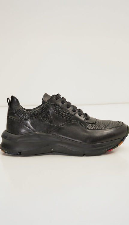 Exaggerated Sole Sneaker - Black - Ron Tomson