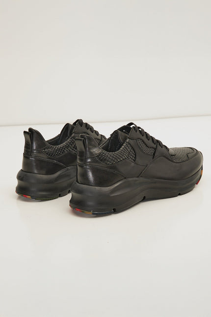 Exaggerated Sole Sneaker - Black - Ron Tomson