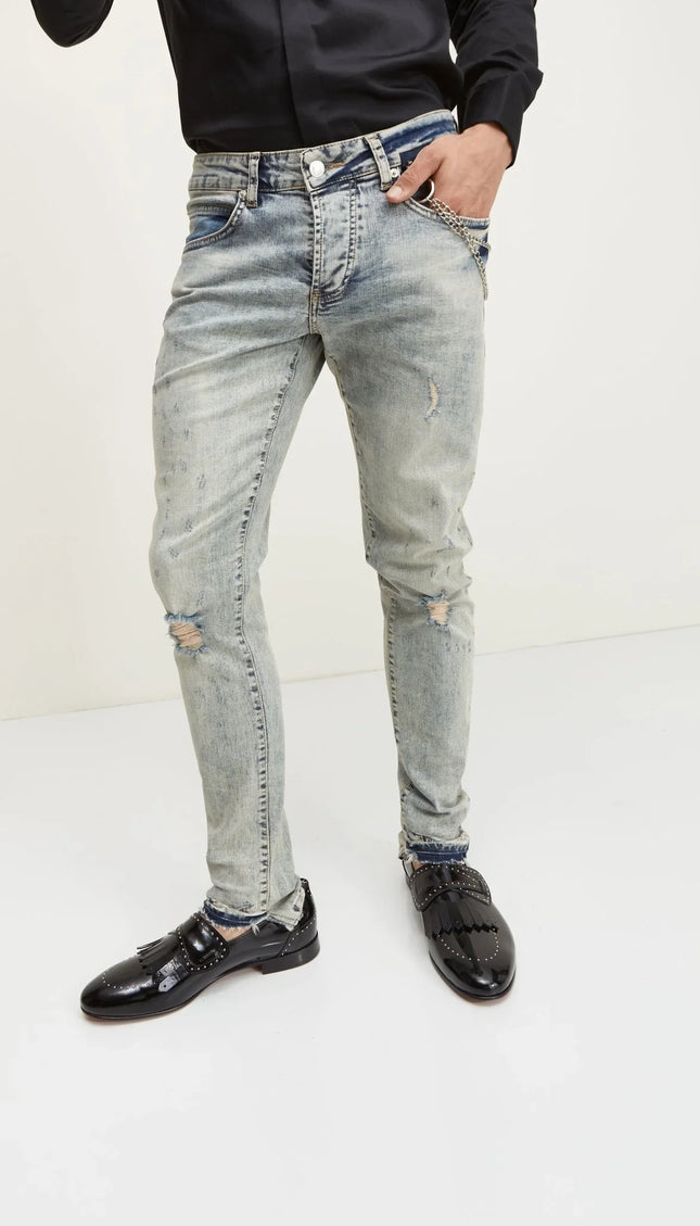 Faded Denim - Blue - Ron Tomson