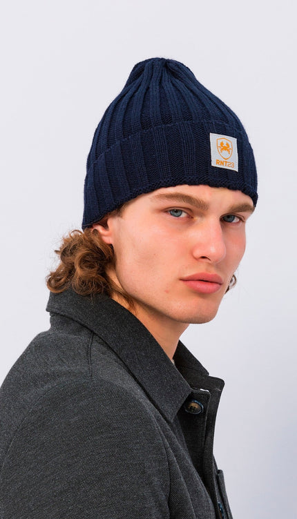 Fit Beanie - Navy - Ron Tomson