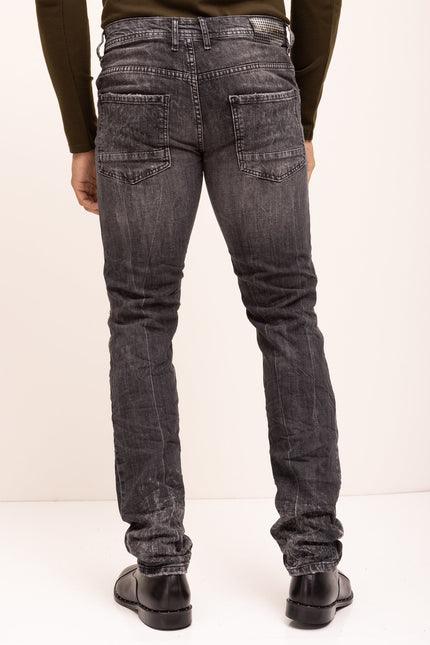 Fitted Cotton Money Jeans - Black - Ron Tomson