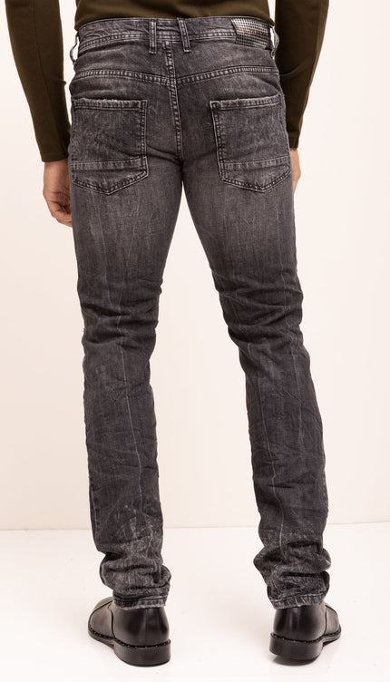 Fitted Cotton Money Jeans - Black - Ron Tomson