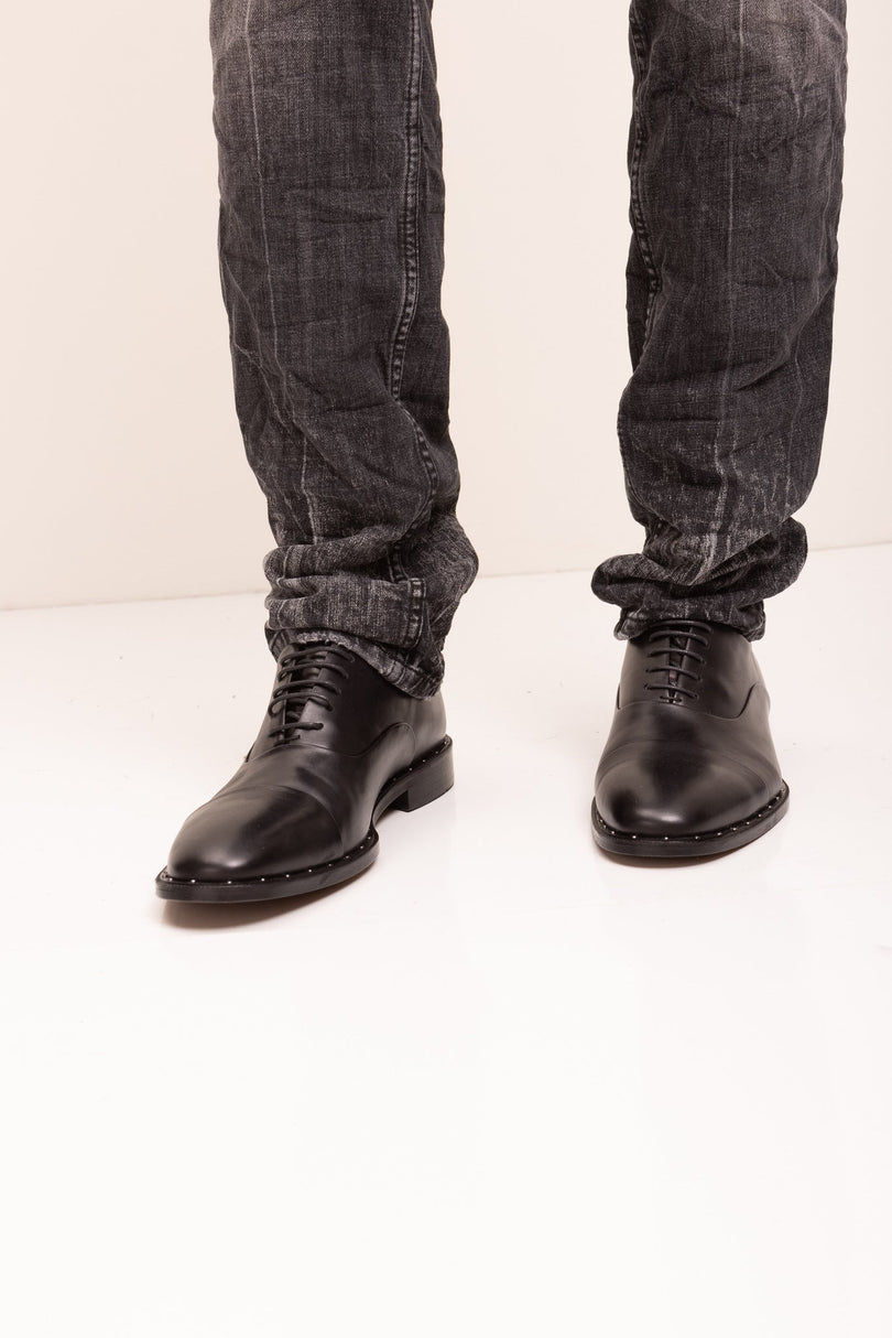 Fitted Cotton Money Jeans - Black - Ron Tomson
