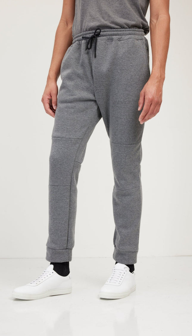 Fitted Drawstring Sweatpants - Anthracite - Ron Tomson