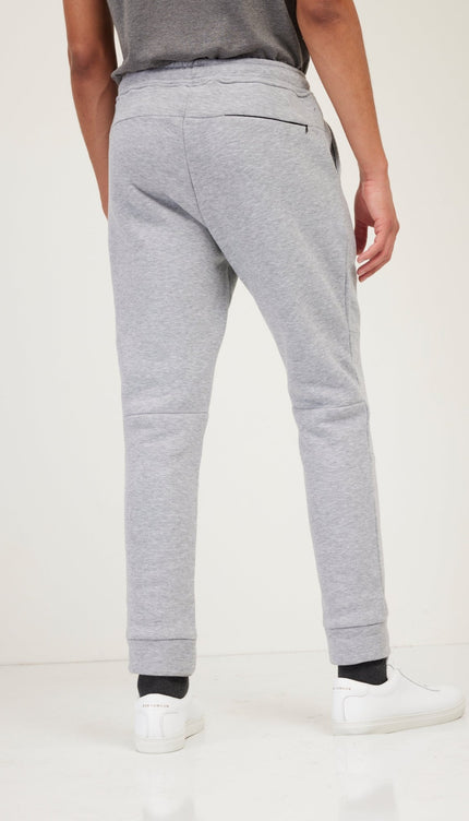 Fitted Drawstring Sweatpants - Grey - Ron Tomson