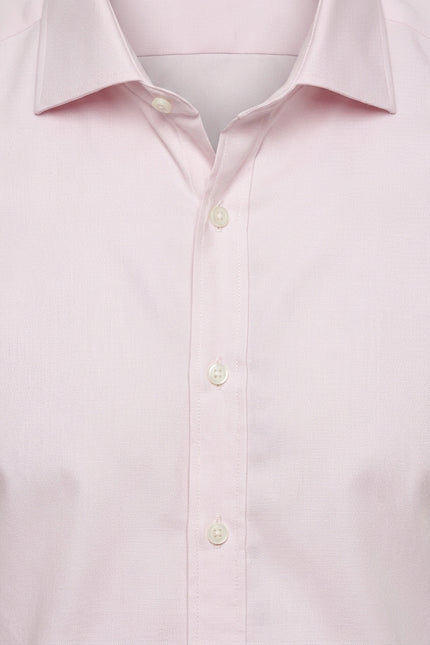 Fitted Dress Shirt - Light Pink - Detail