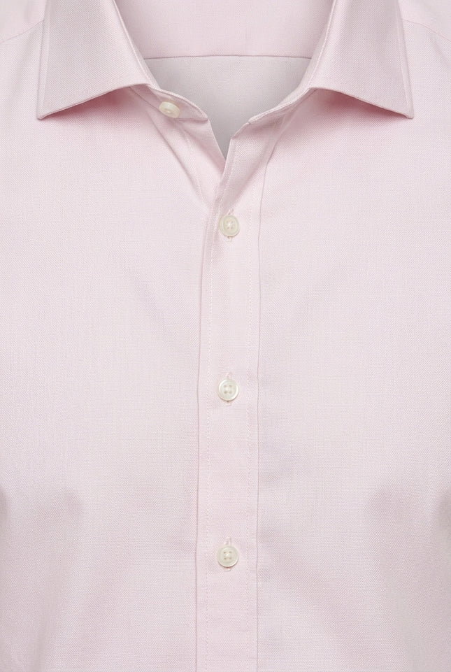 Fitted Dress Shirt - Light Pink - Detail