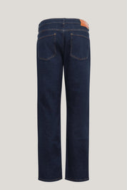 Fitted Tapered Jeans - Navy - Ron Tomson