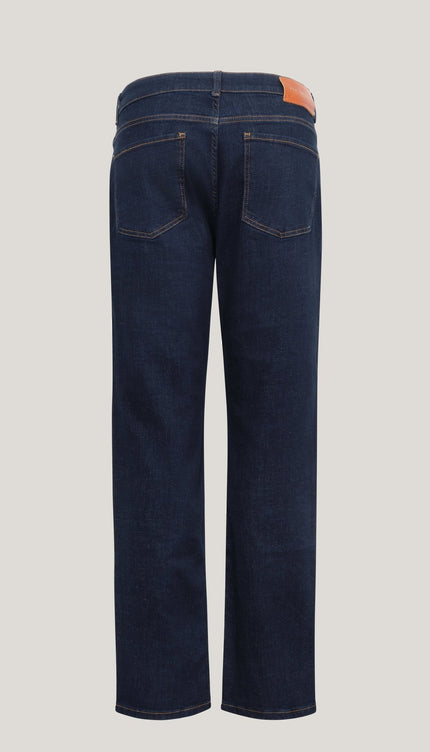 Fitted Tapered Jeans - Navy - Ron Tomson