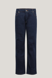Fitted Tapered Jeans - Navy - Ron Tomson