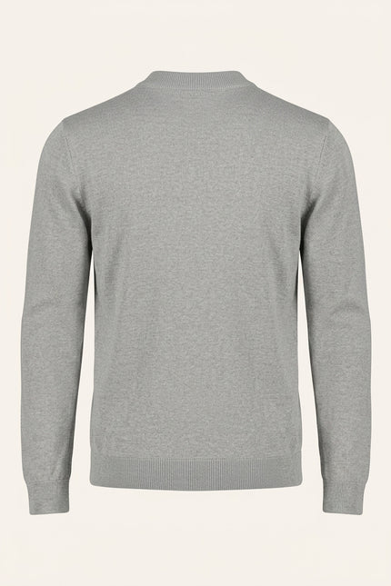 Full-Zip Cardigan - Grey - Back