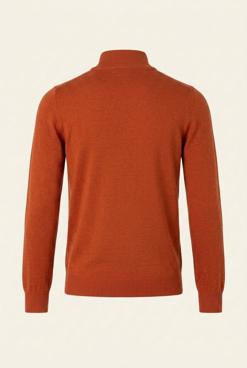 Half Zip Sweater - Tile - Back