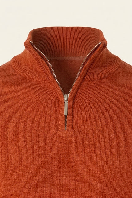 Half Zip Sweater - Tile - Detail