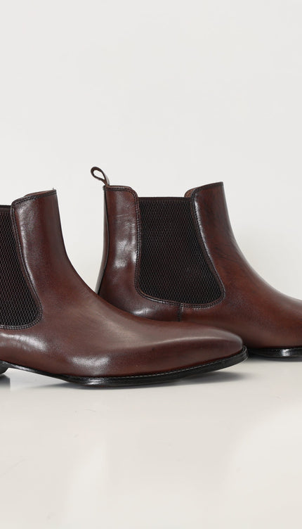 Handmade Leather Chelsea Boot - Brown - Ron Tomson