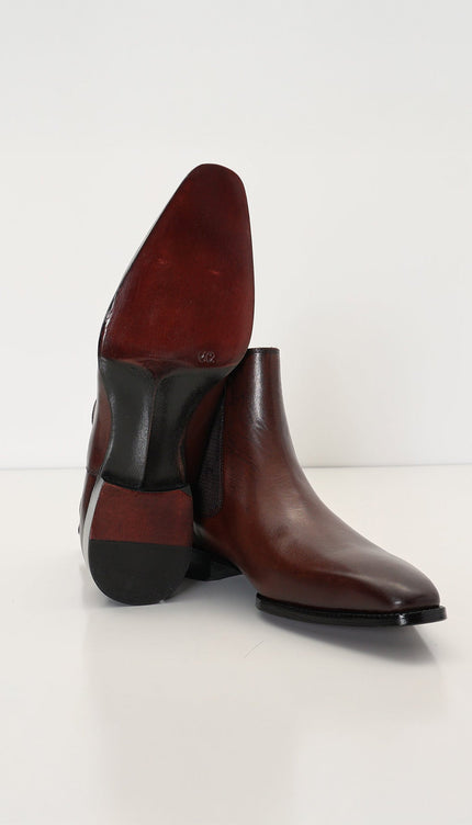 Handmade Leather Chelsea Boot - Brown - Ron Tomson