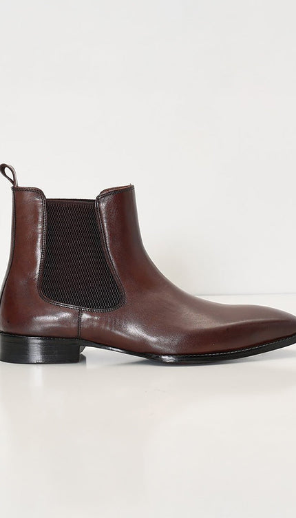 Handmade Leather Chelsea Boot - Brown - Ron Tomson