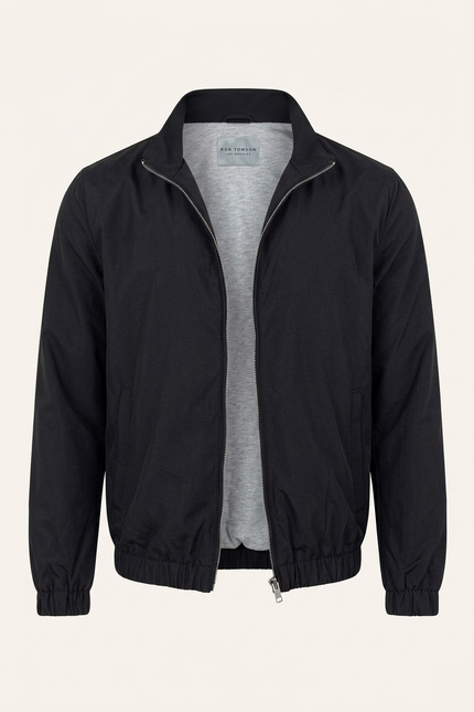 Harrington Bomber Jacket Black - Front