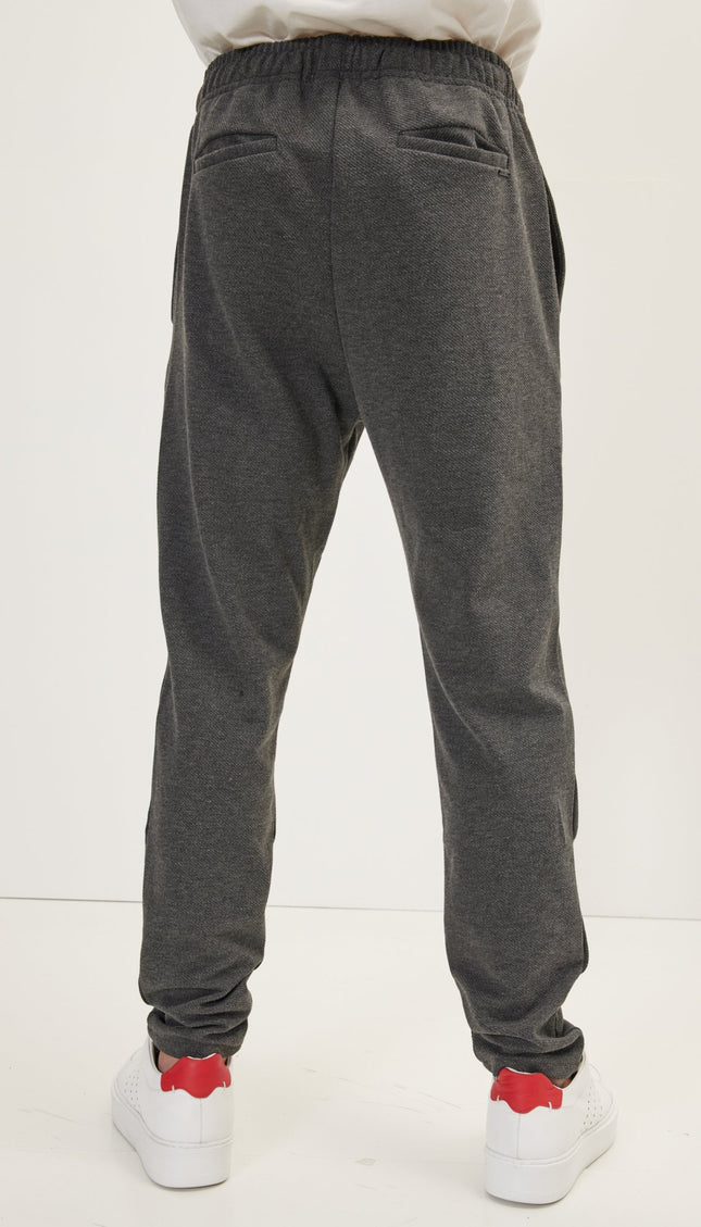 Hidden Drawstring Relaxed Pants - Anthracite - Ron Tomson