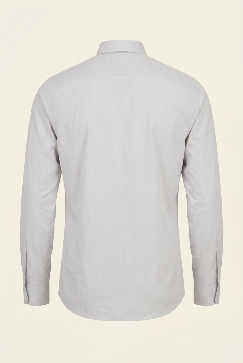 back of dress shirt K3 White Dress Shirt