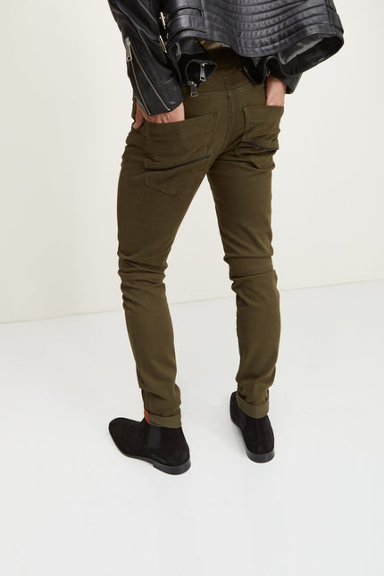 Inner Red Denim - Green - Ron Tomson
