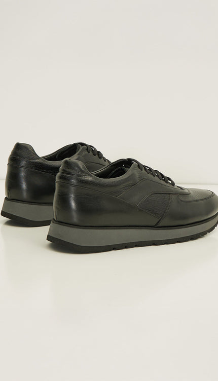 Jago Leather Sneakers - Black - Ron Tomson