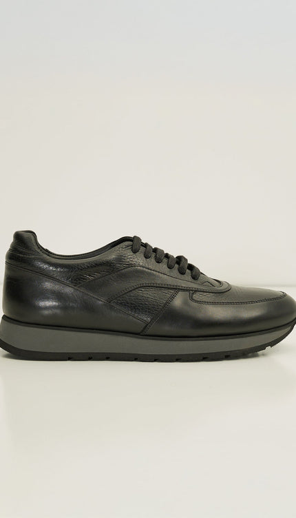 Jago Leather Sneakers - Black - Ron Tomson