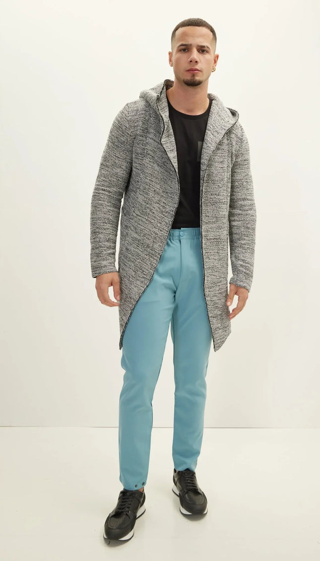 Jk Stealth Hoodie Cardigan - White Black - Ron Tomson