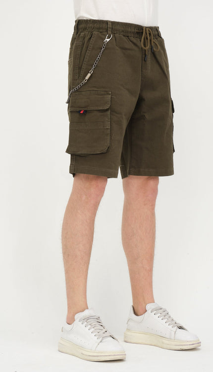 Keychain Cargo Shorts - Khaki - Ron Tomson