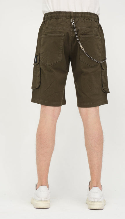 Keychain Cargo Shorts - Khaki - Ron Tomson